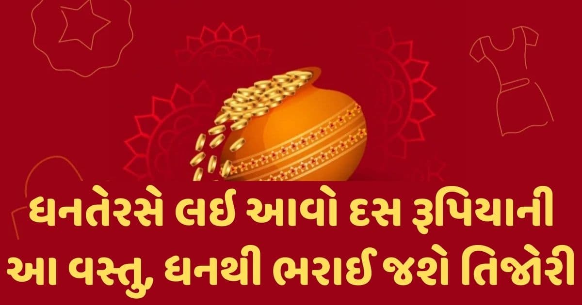 ધનતેરસ પર સાવરણી જ નહીં દસ રૂપિયાની આ વસ્તુ પણ ચમકાવી શકે છે ભાગ્ય, ધનના દેવી નહીં છોડે સાથ