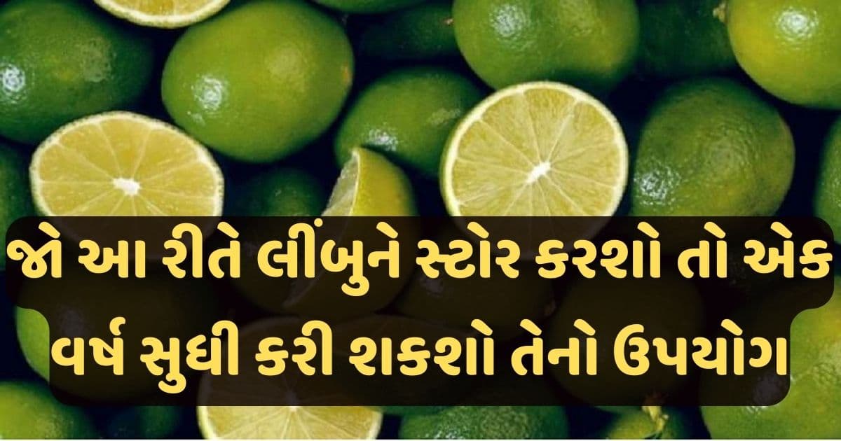 જો આ રીતે લીંબુને સ્ટોર કરશો તો એક વર્ષ સુધી કરી શકશો તેનો ઉપયોગ